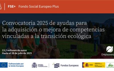La Fundación Biodiversidad publica una convocatoria de 13,2 millones de euros para la contratación y mejora de competencias para la transición ecológica