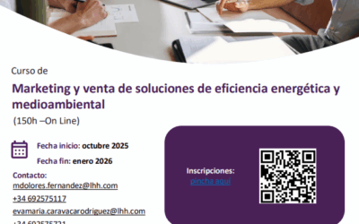 Próximo inicio del curso Marketing y venta de soluciones de eficiencia energética y medioambiental
