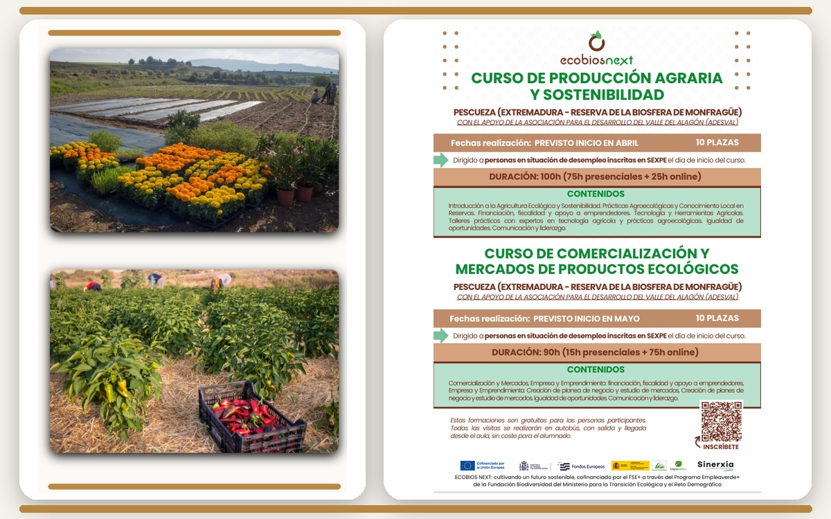 ECOBIOS NEXT impulsa en Pescueza un “proyecto de vida” ligado al empleo verde, la formación y la recuperación de tierras.