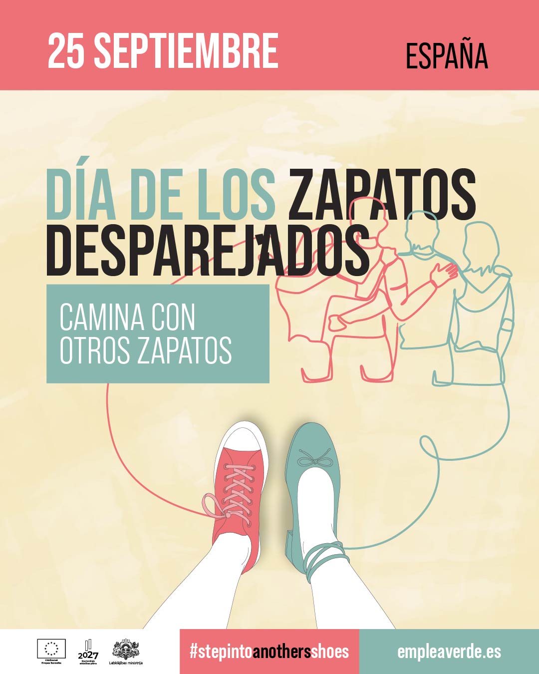 Empleaverde+ se suma al Día de los Zapatos Desparejados poniendo en valor la inclusión en los empleos verdes